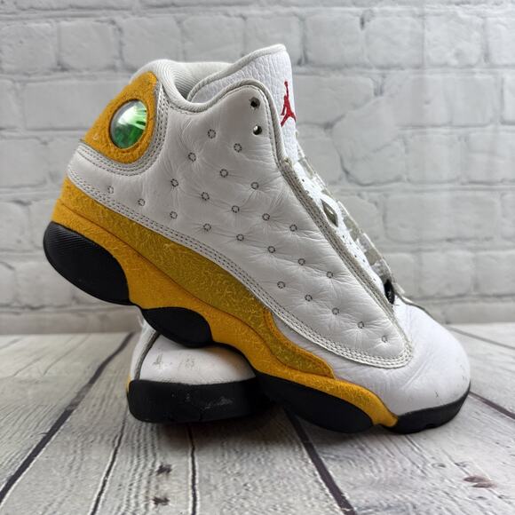 Nike Air Jordan 13 XIII Retro Del Sol Yellow White Size 6Y DJ3003-167 No Laces - Picture 1 of 8